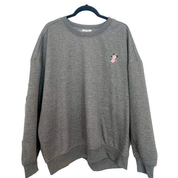 For Love & Lemons Julie Sweatshirt - Grey - XL - Picture 4 of 6